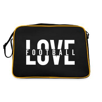 LOVE FOOTBALL USA Football américain - Sac Retro - noir/or - Dos