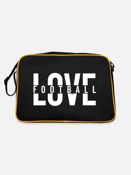 LOVE FOOTBALL USA Football américain - Sac Retro - noir/or - Dos