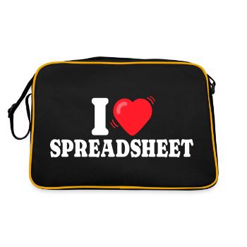Likes Insurance Actuary Spreadsheets - Retro Bag - black/gold - Back