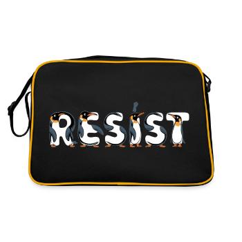 Pingouin Proteste Résistance Taxes - Sac Retro - noir/or - Dos