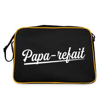 Papa-refait Père Homme Papa Parfait - Sac Retro - noir/or - Dos