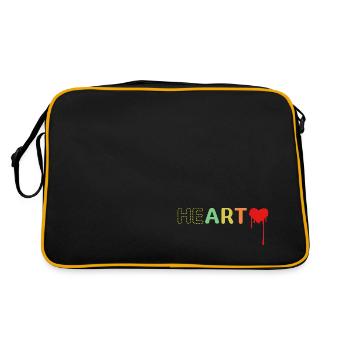 Art Heart Boho Colored - Amour pour l’art - Sac Retro - noir/or - Dos