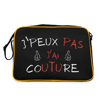 j'peux pas j'ai Couture - Sac Retro - noir/or - Dos