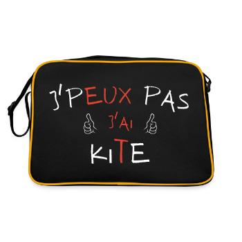 j peux pas j ai kite - Sac Retro - noir/or - Dos