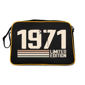 1971 Vintage 1971 Birthday 1971 Retro 1971 - Retro Bag - black/gold - Back