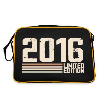 2016 Millésime 2016 Anniversaire 2016 Rétro 2016 - Sac Retro - noir/or - Dos