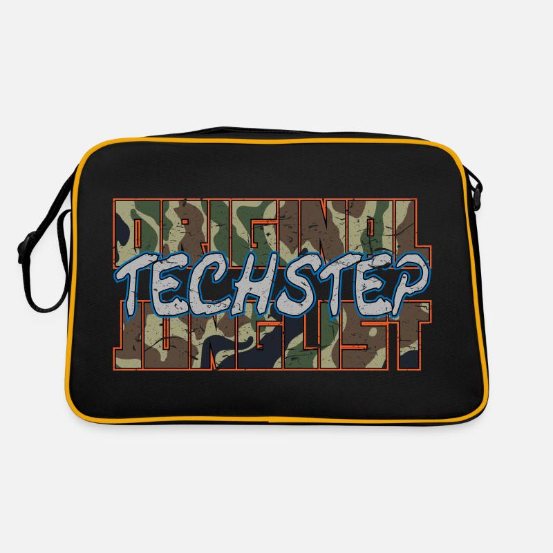 Original Techstep Junglist Camo Remix Retro Tasche