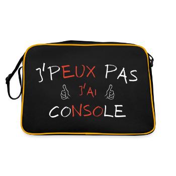 J'peux pas j'ai console - Sac Retro - noir/or - Dos
