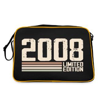 2008 Millésime 2008 Anniversaire 2008 Rétro 2008 - Sac Retro - noir/or - Dos