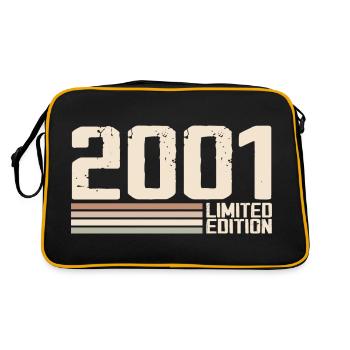 2001 Millésime 2001 Anniversaire 2001 Rétro 2001 - Sac Retro - noir/or - Dos