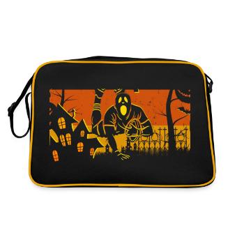 Retro Rugby d'Halloween - Sac Retro - noir/or - Dos
