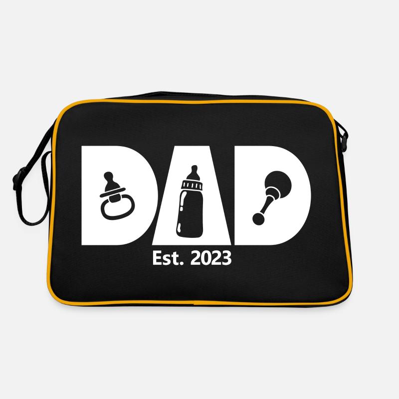Papa est. 2023, Papa en devenir, Annonce de grossesse Sac Retro