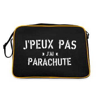 J peux pas j ai parachute - Sac Retro - noir/or - Dos