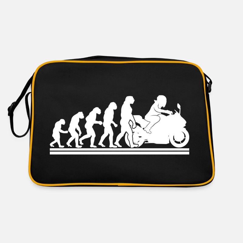 Evolution Motorradfahrer Enduro Motorrad Motorrad Retro Tasche