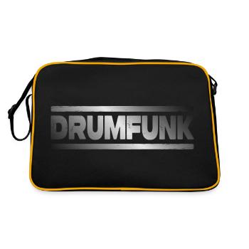Drumfunk DNB Drum and Bass Junglist - Retro Bag - black/gold - Back