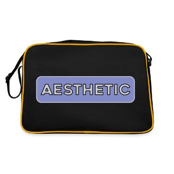 Ästhetische Anime Auto Skateboard Slap - Retro Tasche - Schwarz/Gold - Hinten