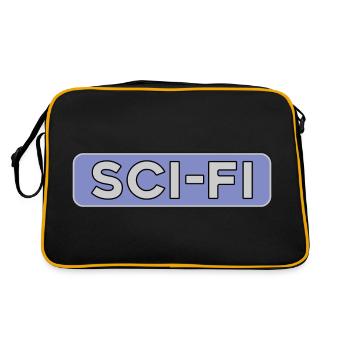 Scifi Science Fiction Science-fiction Nerd Geek - Sac Retro - noir/or - Dos