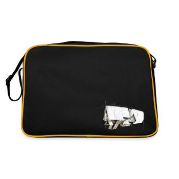 Graphic Design Sketch - Retro Bag - black/gold - Back