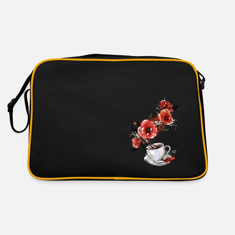 Mohnkaffee Retro Tasche