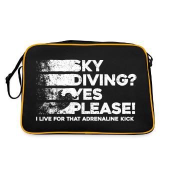 Conception de la fièvre de Sky Plunge. Cadeau d’adrénaline parfait - Sac Retro - noir/or - Dos