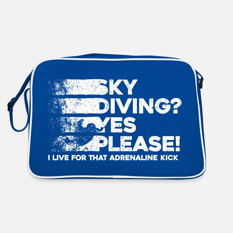 Sky Dive Fever Design. Perfektes Adrenalin-Geschenk Retro Tasche