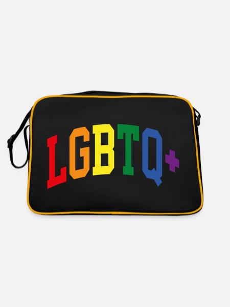 LGBTQ+ - Sac Retro - noir/or - Dos