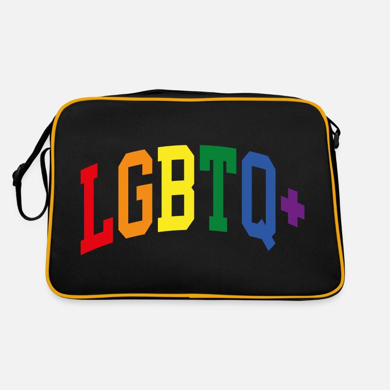 LGBTQ+ - Retro Tasche - Schwarz/Gold