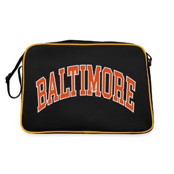 Baltimore - Retro Bag - black/gold - Back