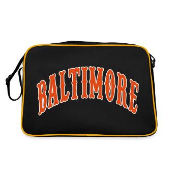 Baltimore - Retro Bag - black/gold - Back