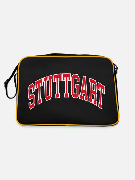 Stuttgart - Retro Bag - black/gold - Back