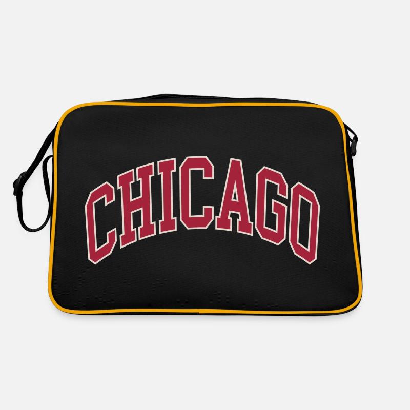 Chicago - Retro Tasche - Schwarz/Gold