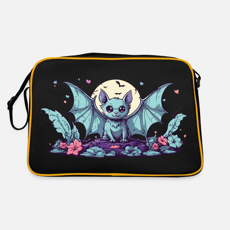 Kawaii Goth Bat Pastel Halloween Design Retro Bag
