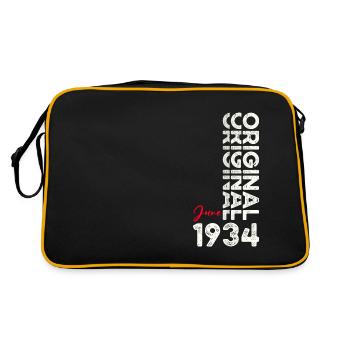 Original Juin 1934 Millésime 1934 Anniversaire 1934 - Sac Retro - noir/or - Dos