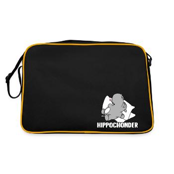 Hippochonder - Retro Tasche - Schwarz/Gold - Hinten