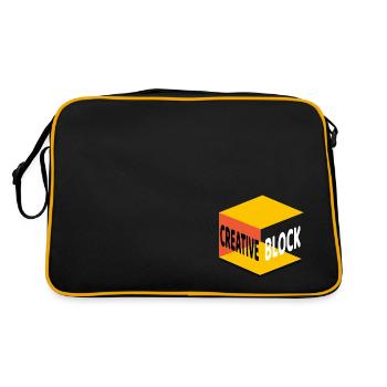 Creative BLOCK - Retro Bag - black/gold - Back