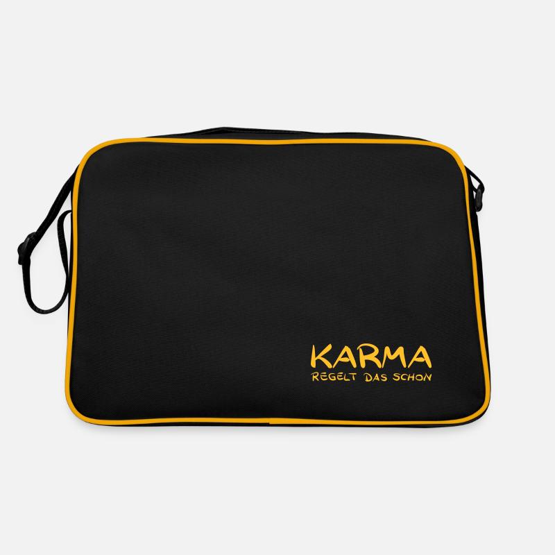 Karma regelt das schon Retro Tasche