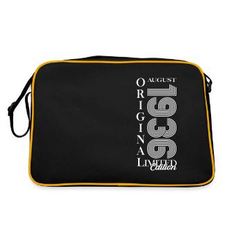 88th Birthday Original August 1936 Cassette 1936 - Retro Bag - black/gold - Back