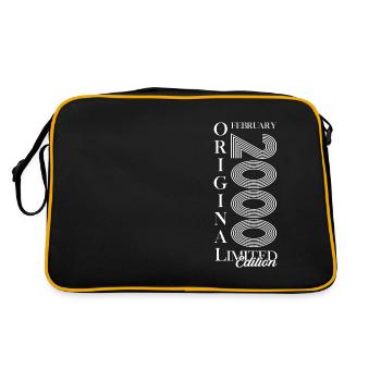 25ème Anniversaire Original Février Millésime 2000 - Sac Retro - noir/or - Dos