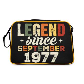 Legendary since September 1977 Birthday September - Retro Bag - black/gold - Back