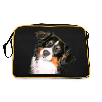 Aussie Nanouk, head - photo - Retro Bag - black/gold - Back