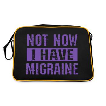 Pas maintenant, j’ai des migraines - Sac Retro - noir/or - Dos