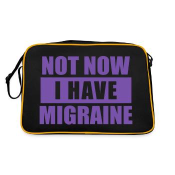 Pas maintenant, j’ai des migraines - Sac Retro - noir/or - Dos