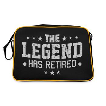 La légende a pris sa retraite drôles cadeaux de retraite pour - Sac Retro - noir/or - Dos