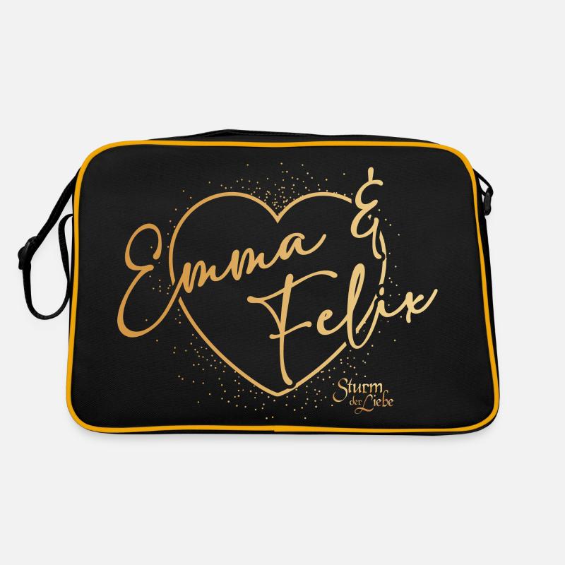 Tempesta D'Amore Coppia Da Sogno Emma & Felix - Borsa retrò - nero/oro