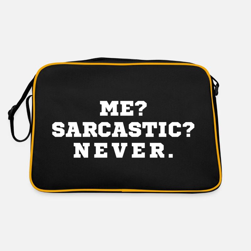 Me Sarcastic Never Retro Bag