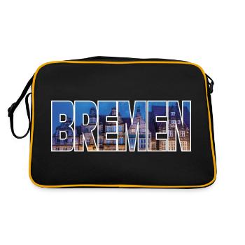 Brême - Sac Retro - noir/or - Dos