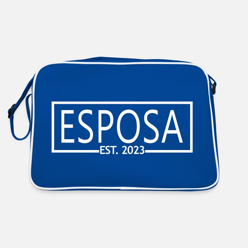 Esposa Est. 2023 Ehefrau wird Braut Paar Hochzeit Retro Tasche