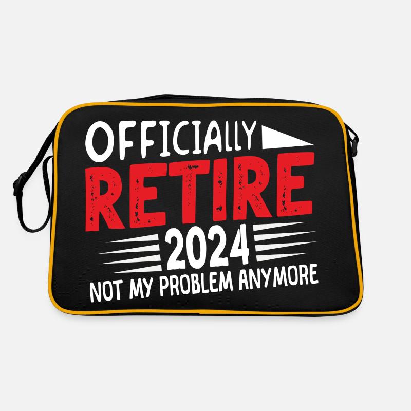 Offiziell im Ruhestand 2024 nicht mehr mein Problem Spaß Retro Tasche