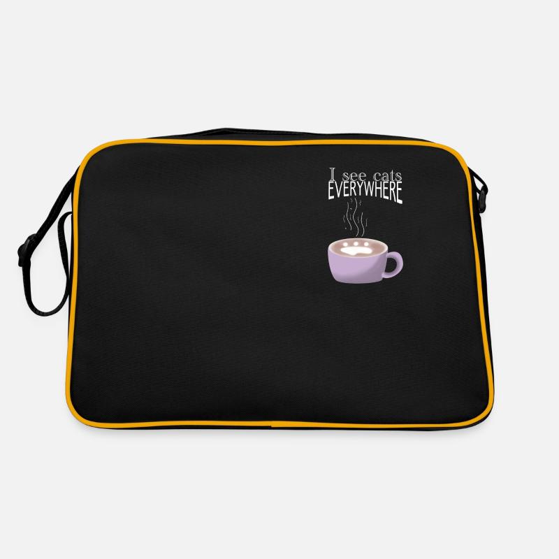 I see cats everywhere Retro Bag