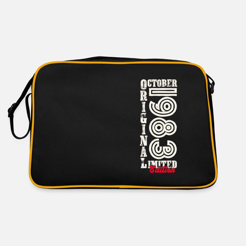 40e anniversaire Original Octobre Année 1983 Sac Retro